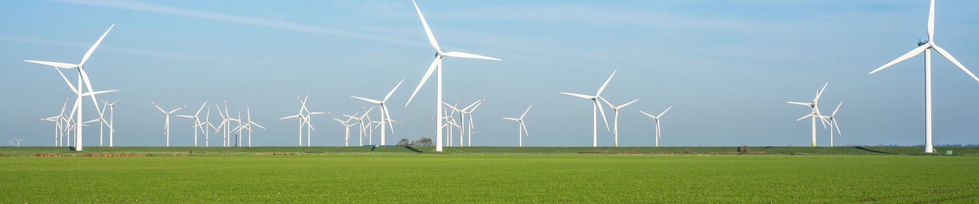 Onshore windmill power plant in northern Germany