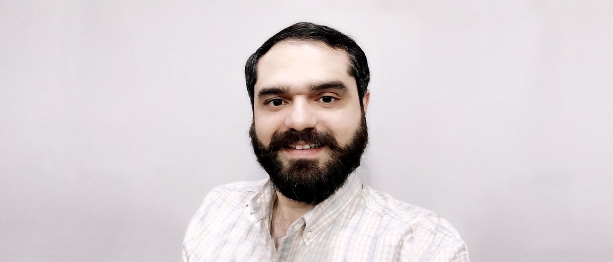 Salman Tahir in gray background