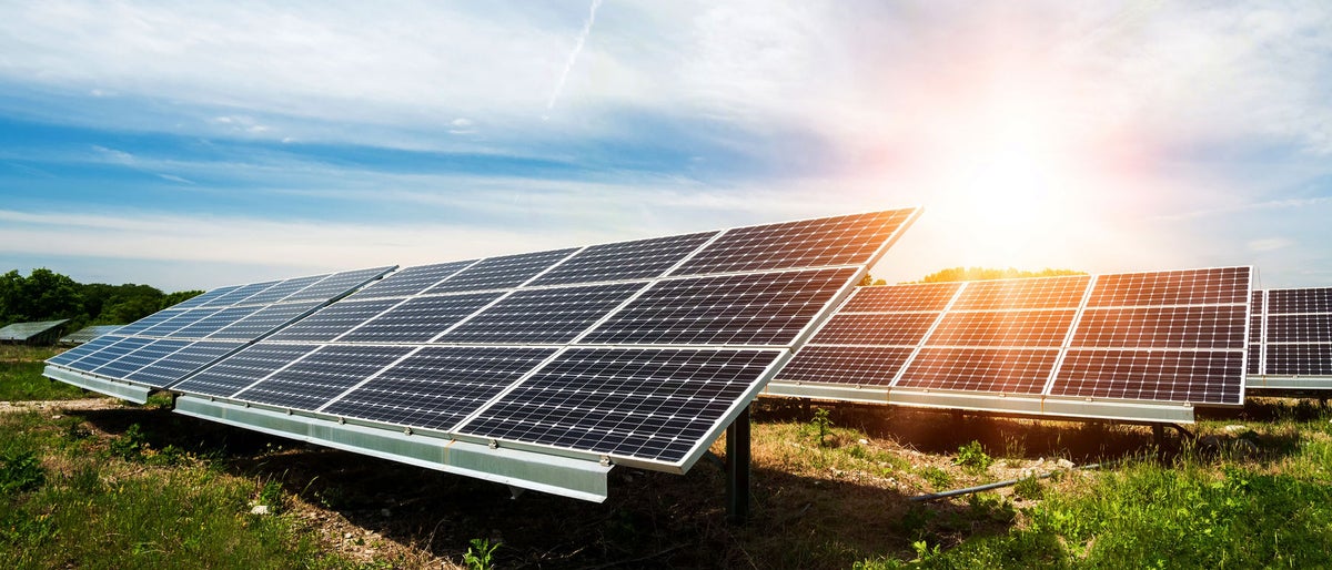 Solar panel, photovoltaic, alternative electricity source - concept of sustainable resources