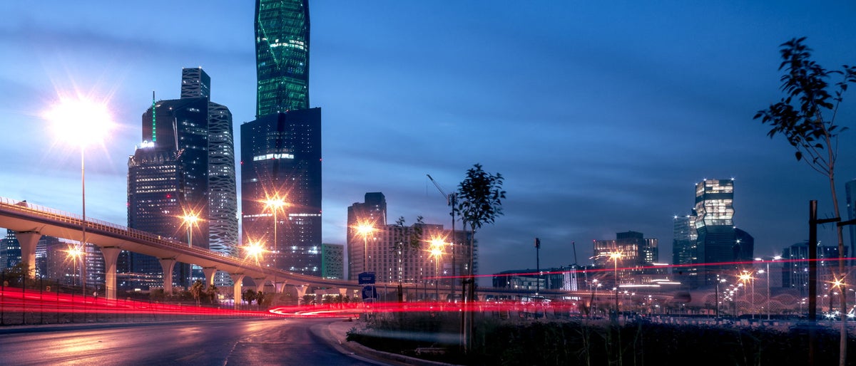 Large buildings equipped with the latest technology, King Abdullah Financial District, in the capital, Riyadh, Kingdom of Saudi Arabia