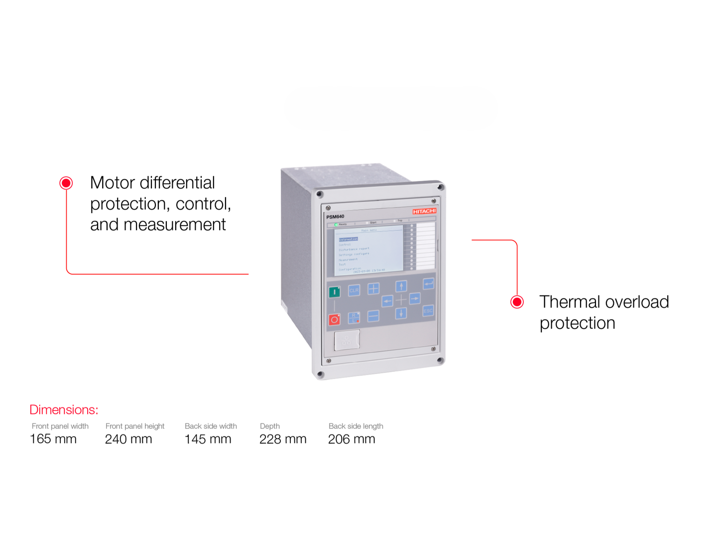 Product image for: Medium-voltage protection relay PSM640 