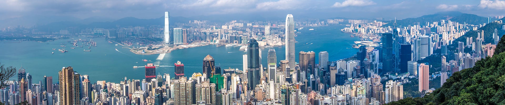 Hong Kong city view from the peak