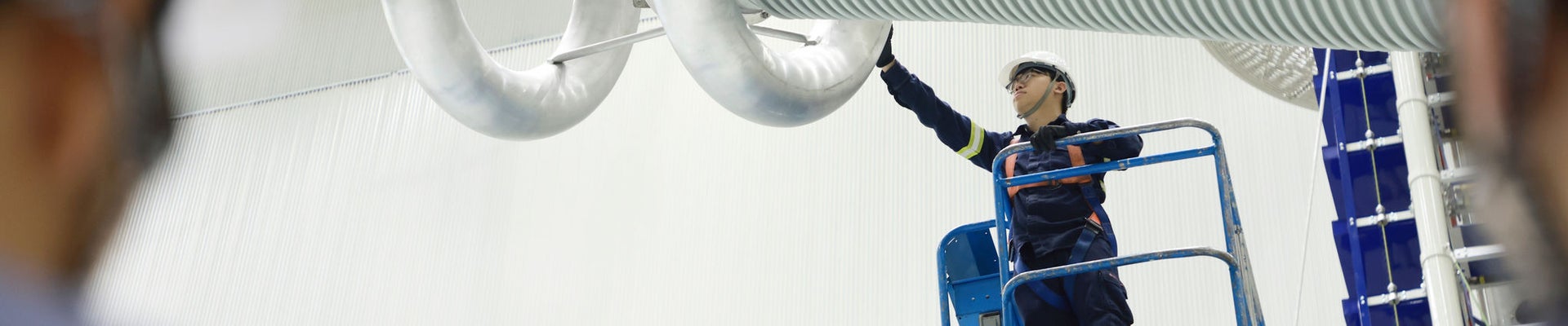Young woman in an apron in a greenhouse conducts research into the growth of vegetables. Summer assignment for a student