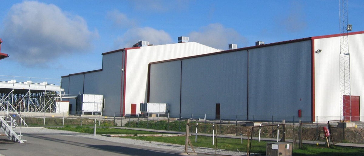 The Harku high-voltage direct current converter station, the Estonian side of EstLink 1