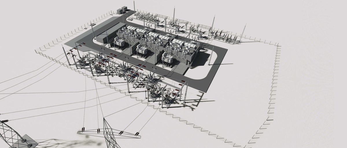 Rendering of the Thyrow converter station
