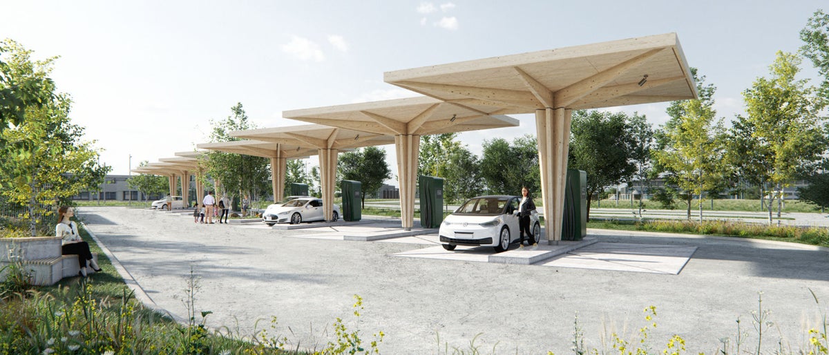 Ground-breaking EV fast-charging station