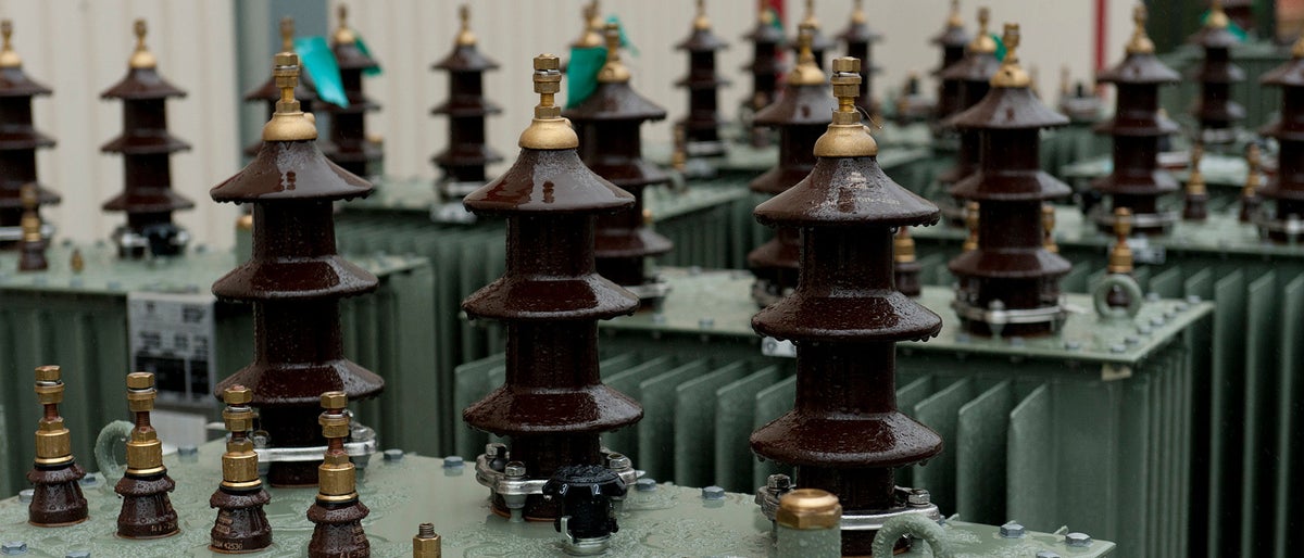 Transformatorer fra Norsk Transformator. 29. juni 2012. Foto: Peter Tubaas - ABB