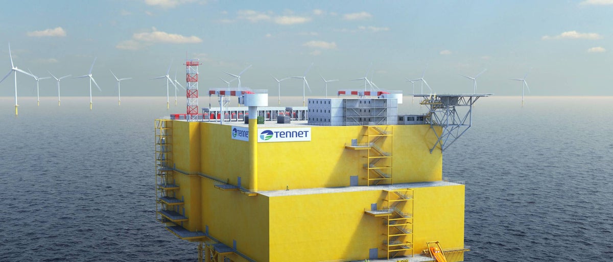2GW offshore platform. Photo courtesy of TenneT