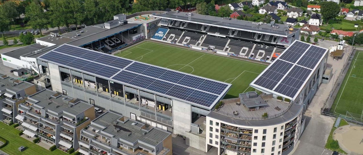 Hitachi Energy's technology powers soccer club’s Skagerak Arena in Norway