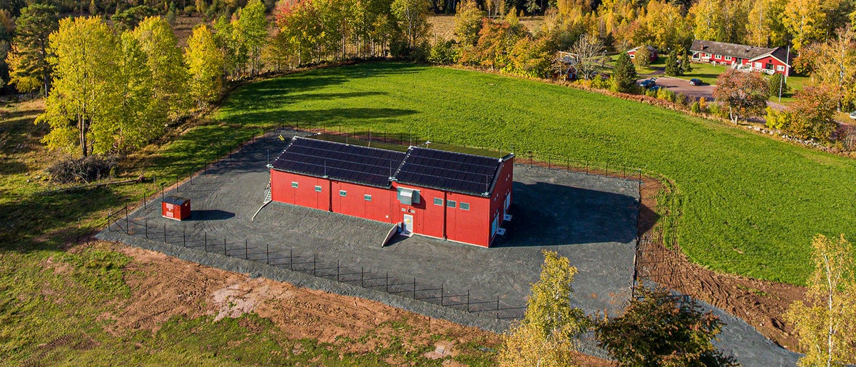 Stora Lund utanför Tranås, 
Sven Pålsgård på Tranås Energi, station Stora Lund. 2019